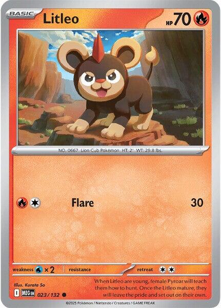 Mega Evolution Litleo Pokémon card